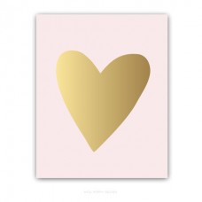 Foil Print Artwork - PINK HEART